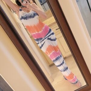 Young Fabulous & Broke Playful Tie-dye Maxi Dress, S